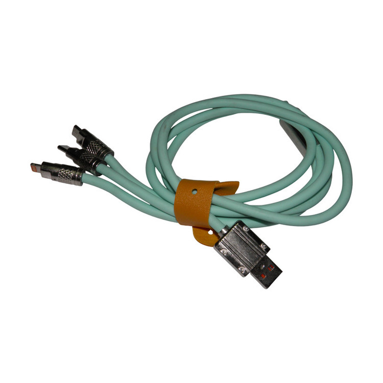 کابل تبدیل USB به microUSB/لایتنینگ/USB-C مدل FAST-CHARGE طول 1 متر