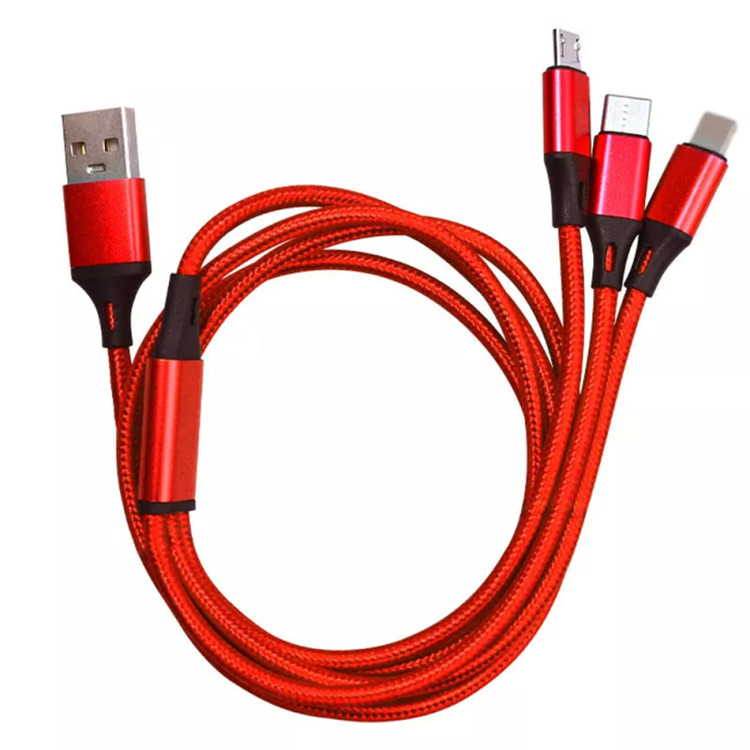 کابل تبدیل USB به microUSB / USB-C / لایتنینگ سمگپرس مدل Quick Charger طول 1 متر