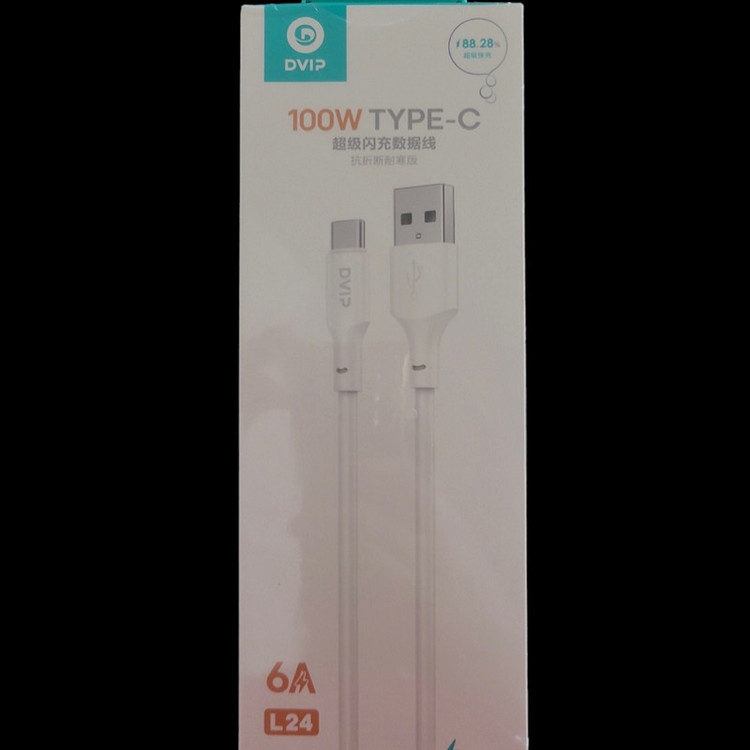 کابل تبدیل USB به USB-C دویپ مدل 100وات6A SUPER FAST طول 1 متر