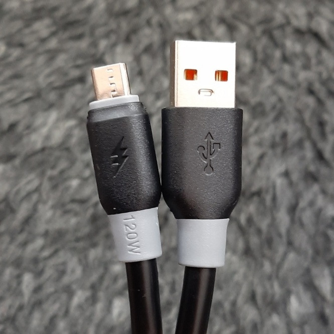 کابل تبدیل USB به microUSB مدل SUPER FAST CHARGE 120W طول 1 متر