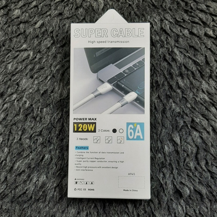 کابل تبدیل USB به microUSB مدل SUPER FAST CHARGE 120W طول 1 متر