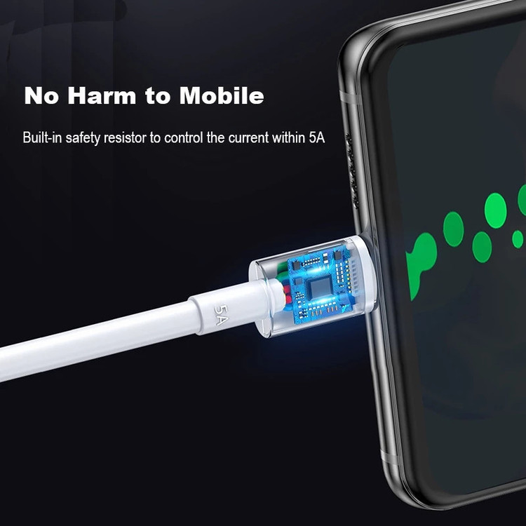 کابل تبدیل USB به USB-C مدل Fast Charge 5A طول 1 متر