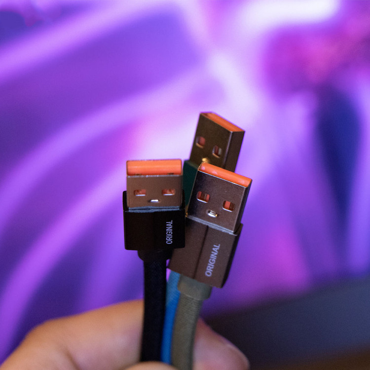 کابل تبدیل USB به microUSB مدل FPC طول 0.25 متر