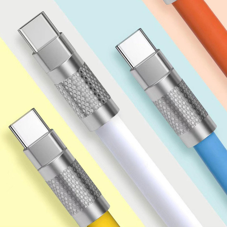 کابل تبدیل USB به USB-C اچ تی ام مدل 6A طول 1.2متر