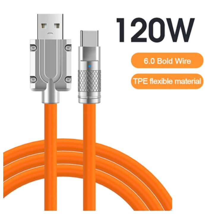 کابل تبدیل USB به USB-C سوپر فست مدل 120W طول 1.2 متر