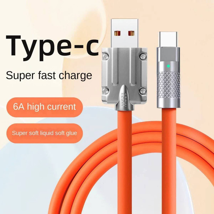 کابل تبدیل USB به USB-C سوپر فست مدل 120W طول 1.2 متر