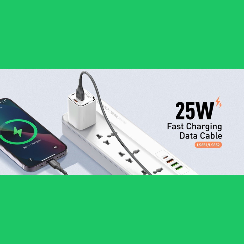 کابل تبدیل USB به USB-C الدینیو مدل LS851 طول 1 متر اورجینال گارانتی دار