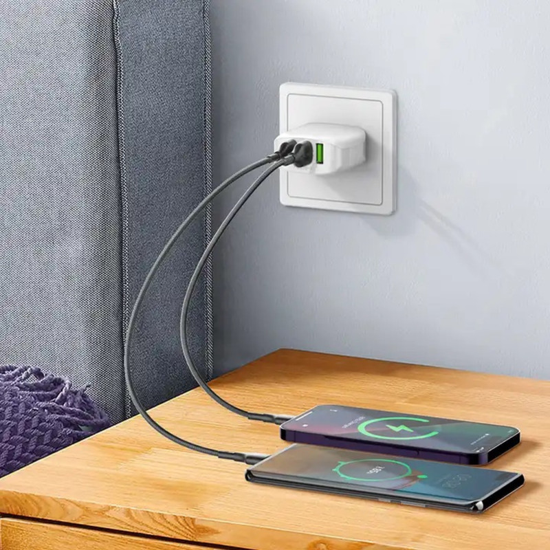 کابل تبدیل USB به USB-C الدینیو مدل LS851 طول 1 متر اورجینال گارانتی دار