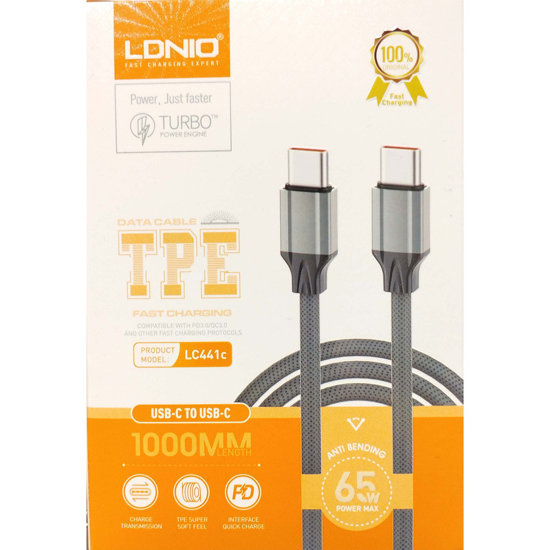 کابل USB-C الدینیو مدل LC441c طول 1 متر اورجینال گارانتی دار