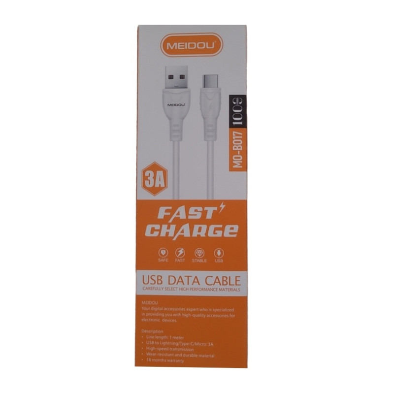 کابل تبدیل USB به USB-C مدو مدل fast charge طول 1 متر