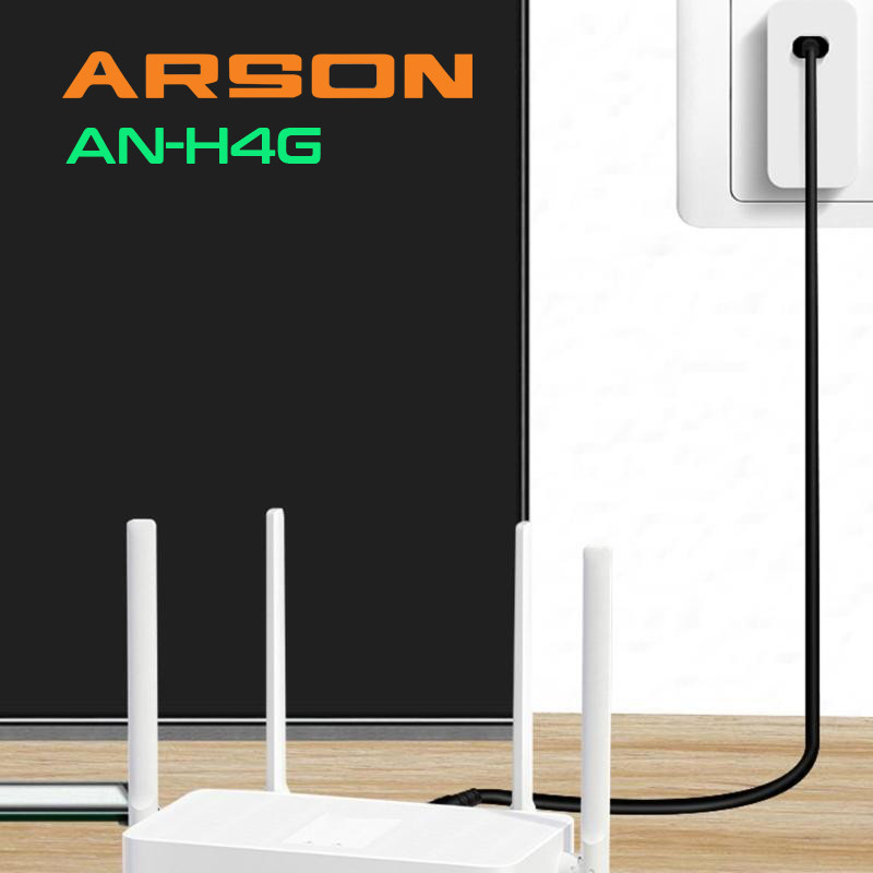 کابل تبدیل USB به DC آرسون مدل AN-H4G طول 1 متر