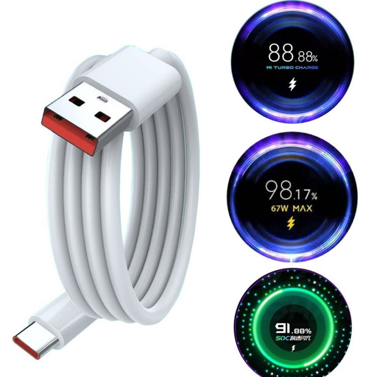 کابل تبدیل USB به USB-C شیائومی مدل Fast Charge 67W به طول 1 متر