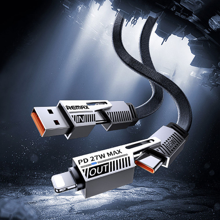 کابل تبدیل USB-C / USB به USB-C / لایتنینگ مدل RC-C189 طول 1 متر