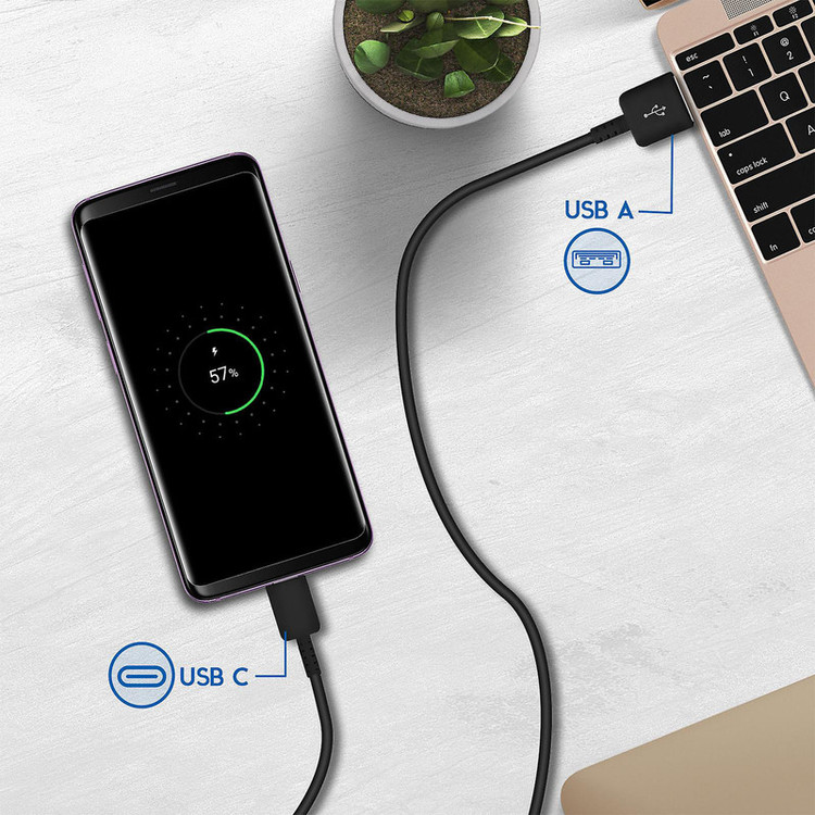 کابل تبدیل USB به USB-C سامسونگ مدل EP-DG930 طول 1.5 متر بسته 2 عددی