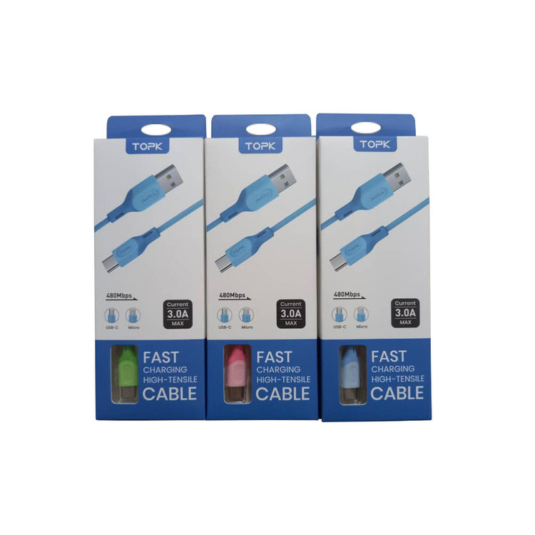 کابل تبدیل USB به USB-C تاپکی مدل AN84-3A-Fast طول 1 متر