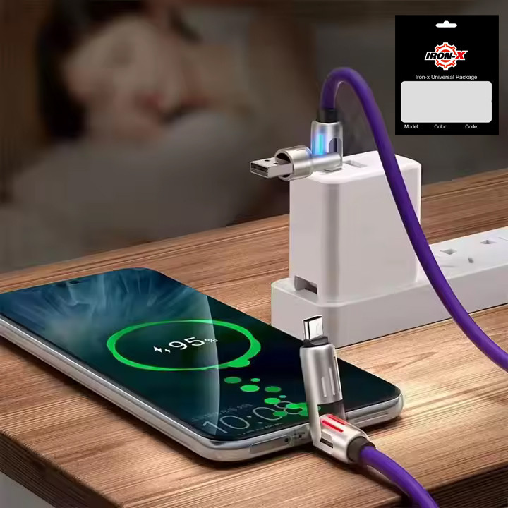 کابل تبدیل USB/USB-C به لایتنینگ/USB-C آیرون ایکس مدل RC_C189 طول 1 متر