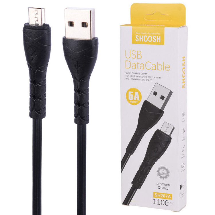کابل تبدیل USB به microUSB شوش مدل SH207A طول 1 متر