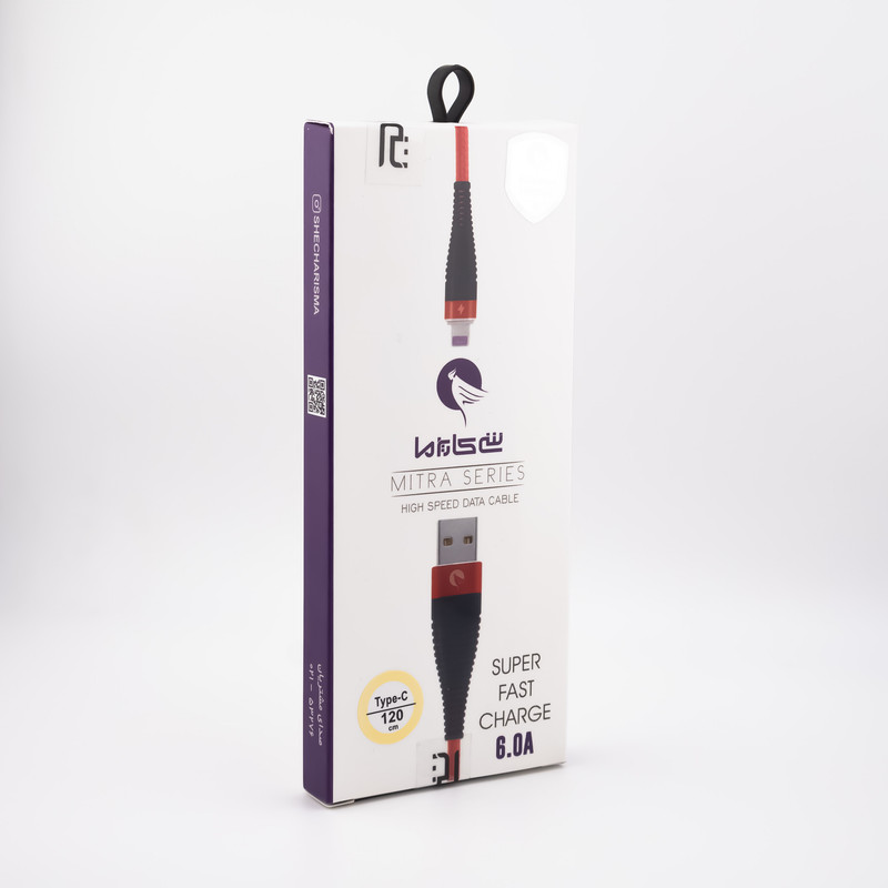 کابل تبدیل USB به USB-C شی کاریزما مدل MITRA طول 1.2 متر