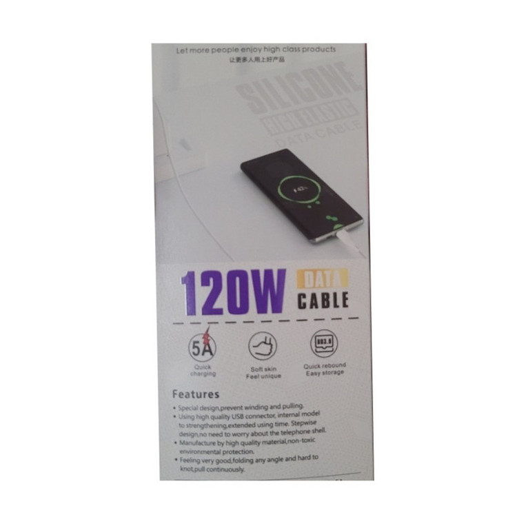 کابل تبدیل USB به USB-C مدل 120W-5A طول 1 متر
