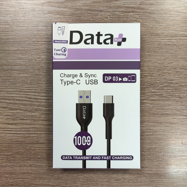 کابل تبدیل USB به USB-C دیتا پلاس مدل DP03 طول 1 متر