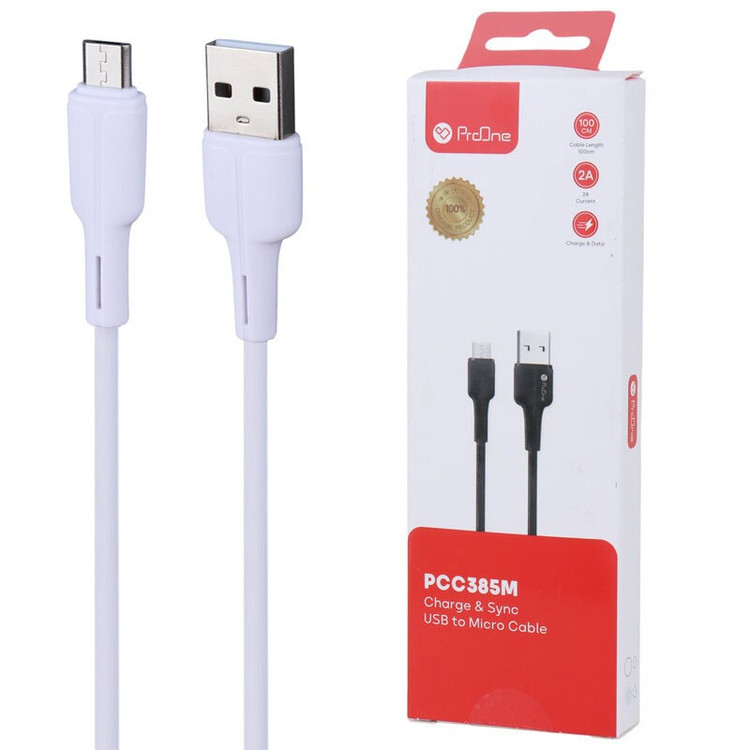 کابل شارژ USB به MicroUSB پرووان مدل PCC385-M طول 1 متر