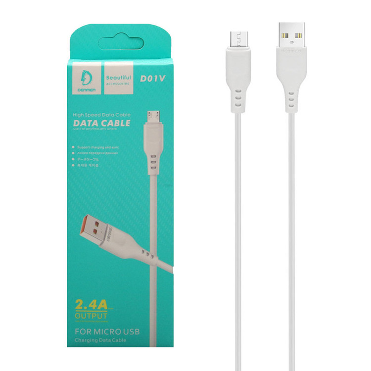 کابل تبدیل USB به microUSB دنمن مدل D01V طول 1 متر