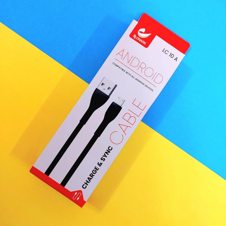 کابل تبدیل USB به microUSB لنارک مدل SUPER FAST CHARGE LC10A طول 1.1متر