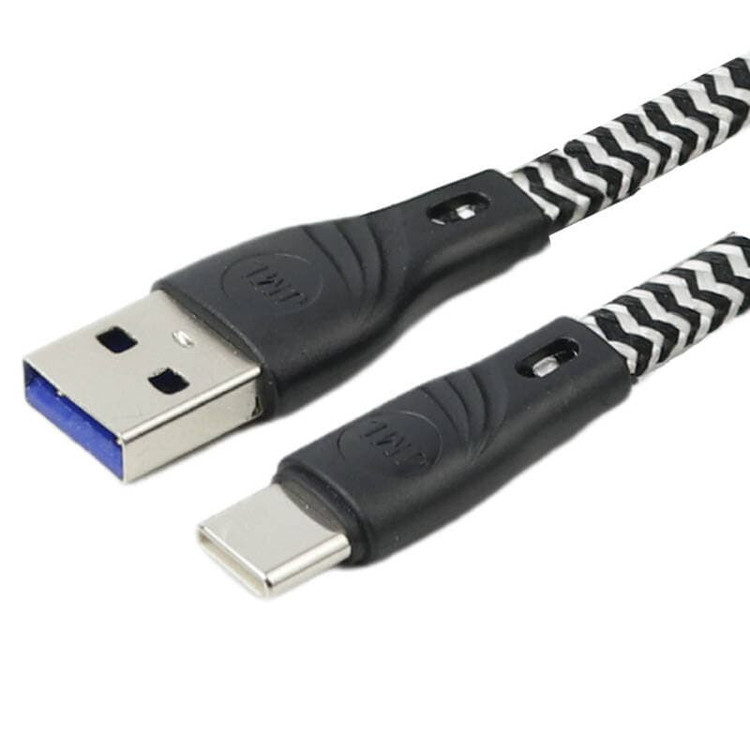 کابل تبدیل USB به USB-C کن شین دا مدل C200 طول 0.25 متر