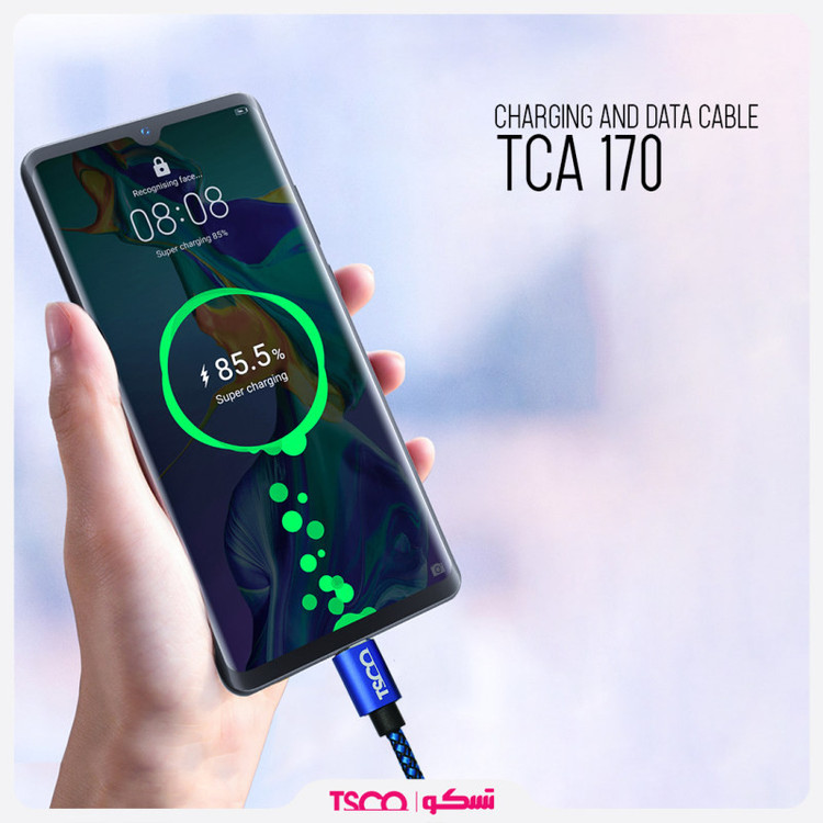 کابل تبدیل USB به microUSB تسکو مدل TC A170 طول 1 متر