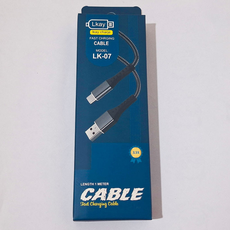 کابل USB-C الکای شارژ مدل khonj طول 1 متر