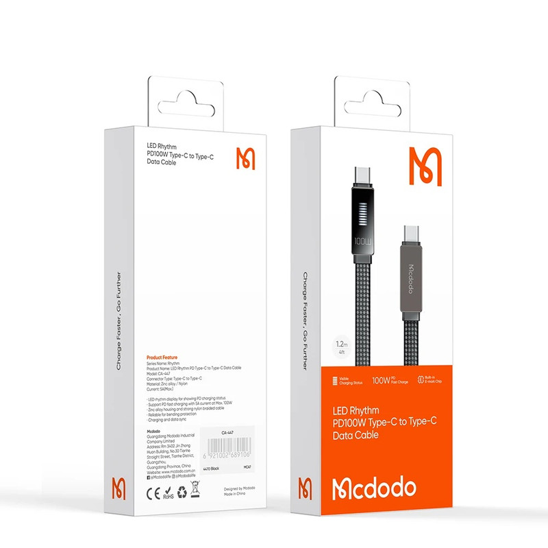کابل USB-C مک دودو مدل CA-447 طول 1.2متر