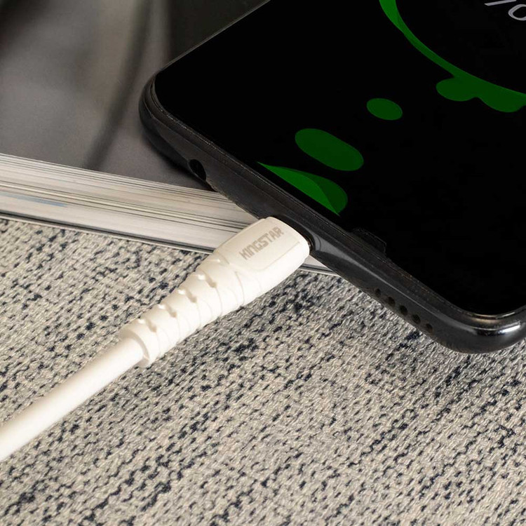 کابل تبدیل USB به USB-C کینگ استار مدل K520C طول 0.25 متر