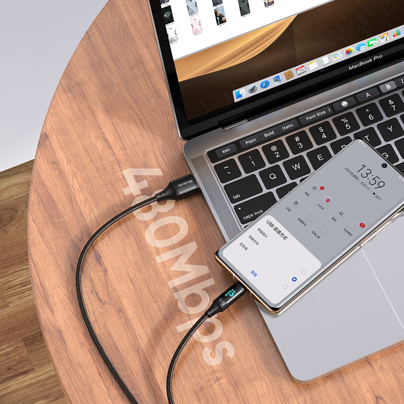 کابل تبدیل USB به USB-C مک دودو مدل CA-108 طول 1.2 متر
