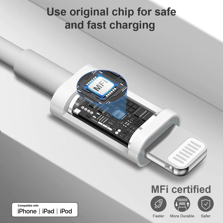 کابل تبدیل USB-C به لایتنینگ مدل Lightning Series طول 1 متر