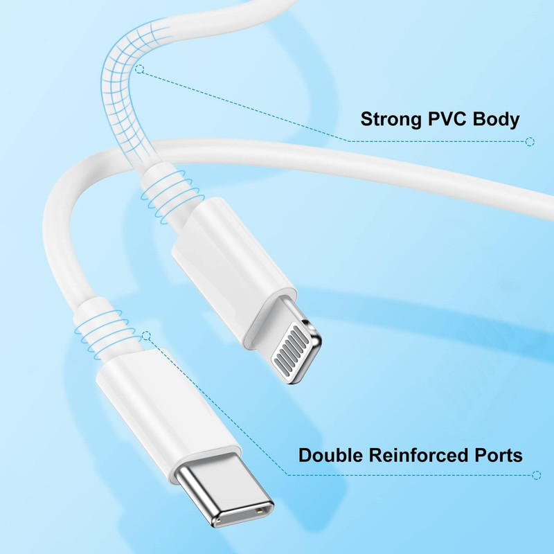 کابل تبدیل USB-C به لایتنینگ مدل Lightning Series طول 1 متر