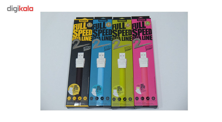 کابل تبدیل USB به microUSB ریمکس مدل Full Speed Data Line 2 به طول 1 متر