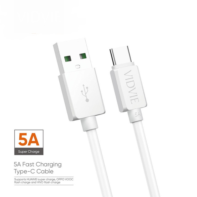 کابل شارژر USB به USB -C ویدوی مدل CB458 طول 1 متر
