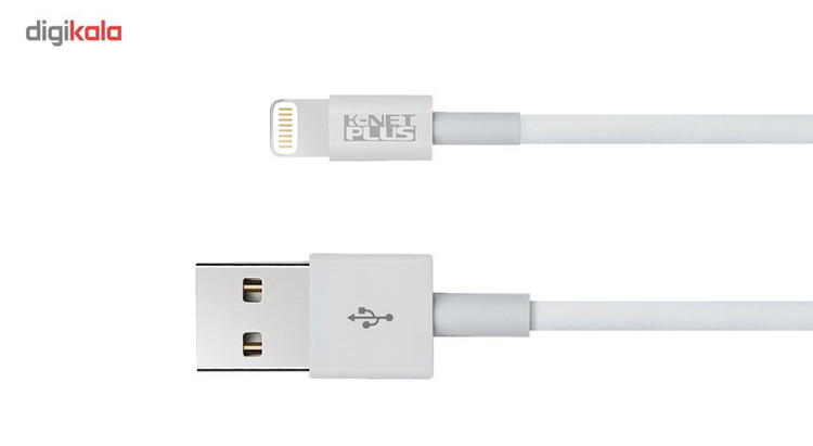 کابل تبدیل USB به لایتنینگ کی نت پلاس مدل 01 طول 1.2 متر