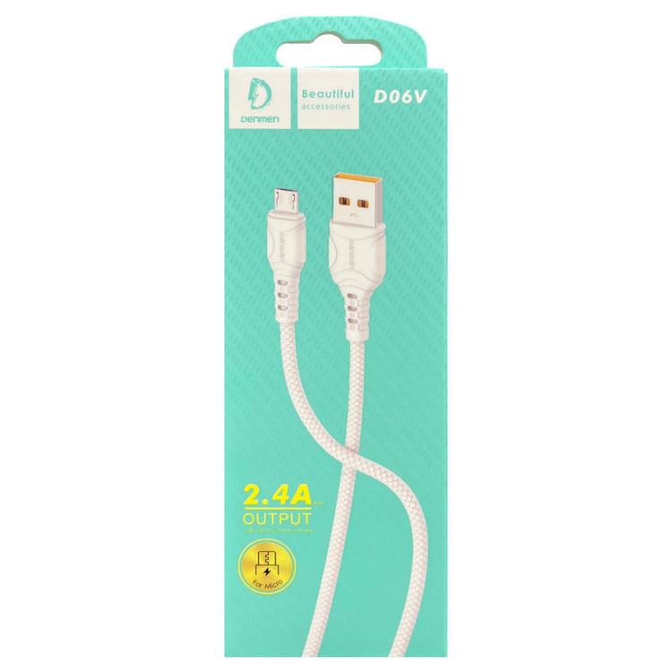 کابل تبدیل USB به microUSB دنمن مدل D06V طول 1 متر