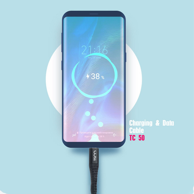 کابل تبدیل USB به microUSB تسکو مدل TC 50 طول 0.9 متر