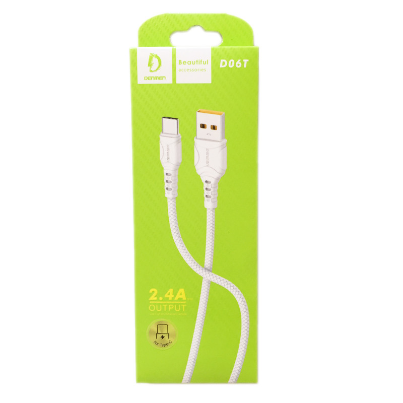 کابل تبدیل USB به USB-C دنمن مدلD06T طول 1 متر