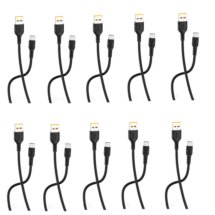کابل تبدیل USB به USB-C دنمن مدلD06T طول 1 متر بسته 10 عددی
