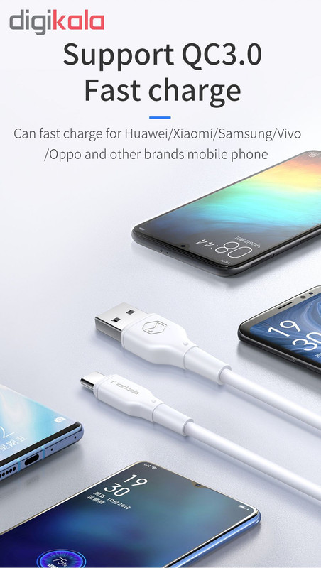 کابل تبدیل USB به USB-C مک دودو مدل CA-7280 طول 1.2 متر
