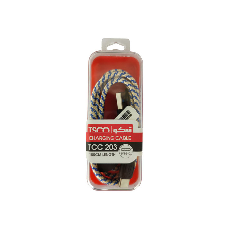 کابل تبدیل USB به USB-C تسکو مدل TCC203 طول 1 متر