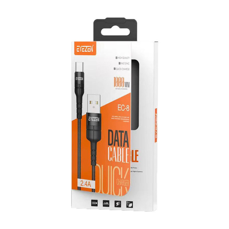 کابل تبدیل USB به USB-C اِیزن مدل EC-8 Fast Charge طول 1 متر