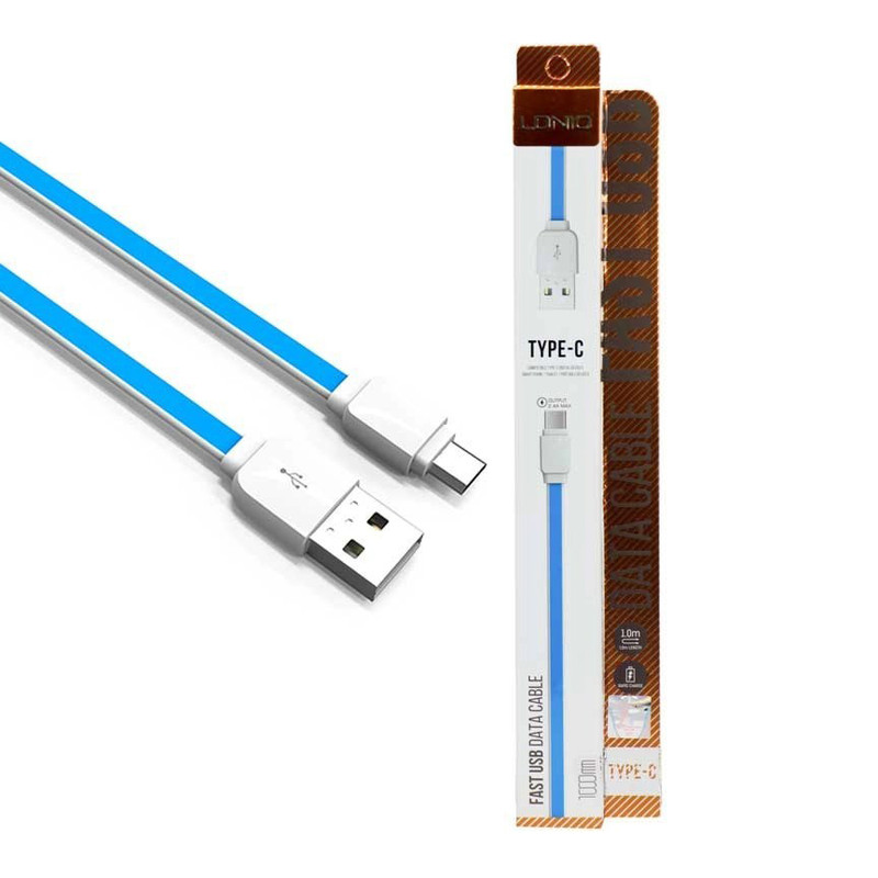 کابل تبدیل USB به USB-C الدینیو مدل Quick Charge and Data طول 1 متر