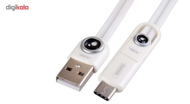 کابل تبدیل USB به لایتینینگ و MicroUSB و تایپ سی ریمکس مدل Rc_073th به طول 1 متر