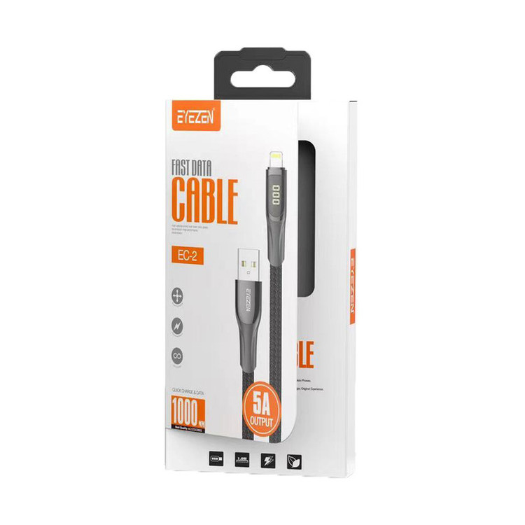 کابل تبدیل USB به لایتنینگ اِیزن مدل Digital HD EC-2 Fast Charge طول 1 متر