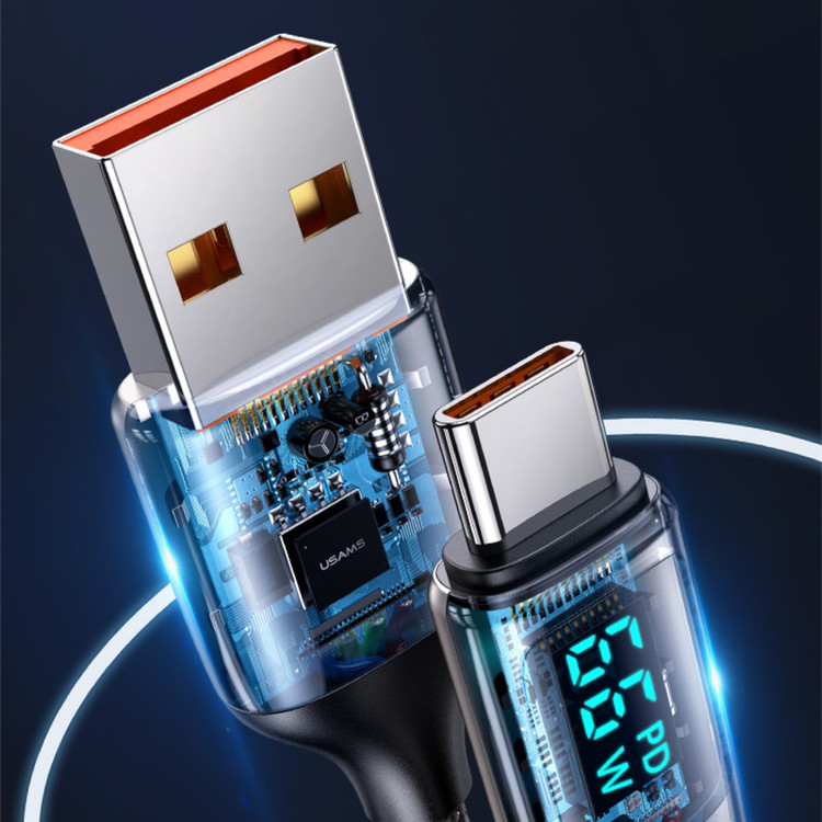 کابل تبدیل USB به USB-C یوسمز مدل US-SJ544-66W طول 1.2 متر