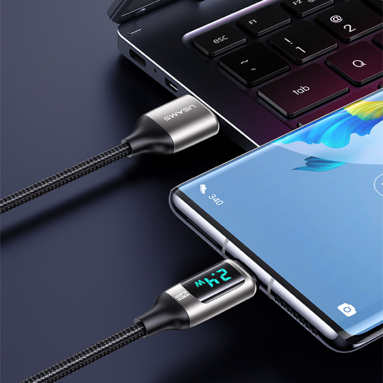کابل تبدیل USB به USB-C یوسمز مدل US-SJ544-66W طول 1.2 متر